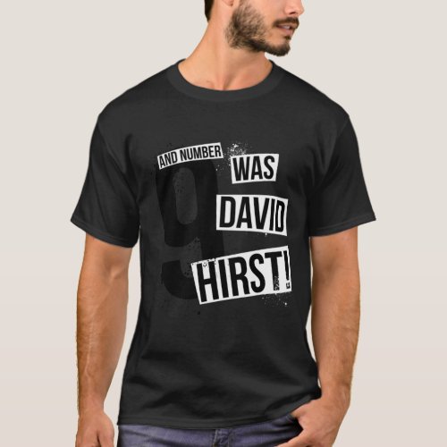 Number 9 was David Hirst   T_Shirt