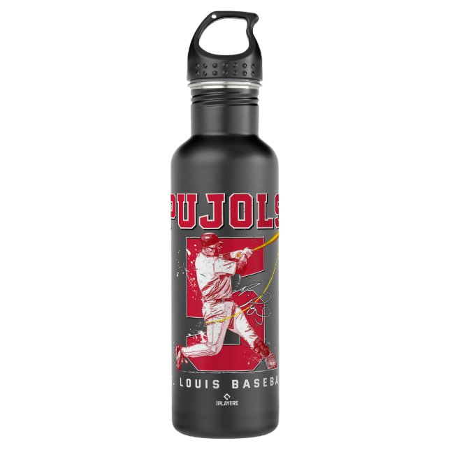 Number and Portrait Shohei Ohtani Los Angeles MLBP Stainless Steel Water Bottle (Front)