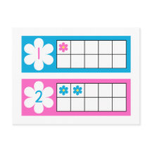 Number Cards, Preschool Counting Flash Cards 1-4