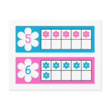 Number Cards, Preschool Counting Flash Cards 5-8