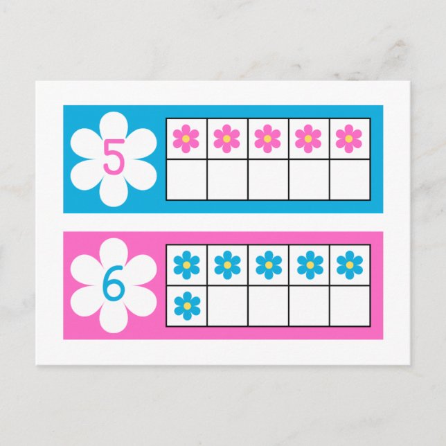 Number Cards, Preschool Counting Flash Cards 5-8 (Front)