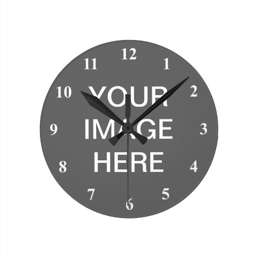 Number clock design | Customize it with your photo | Zazzle