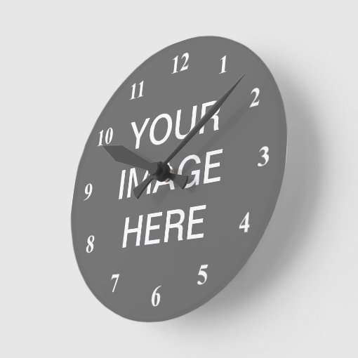 Number clock design | Customize it with your photo | Zazzle