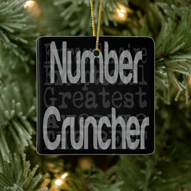 Number Cruncher Extraordinaire Ceramic Ornament (Tree)