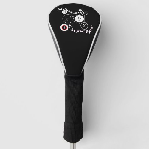 Number Cruncher  Golf Head Cover