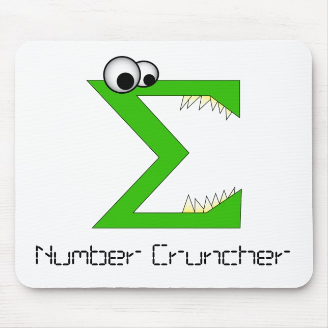 Number Cruncher Mousepad (Front)