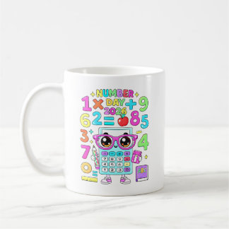 Number Day 2026 Cute Calculator Math Design Coffee Mug