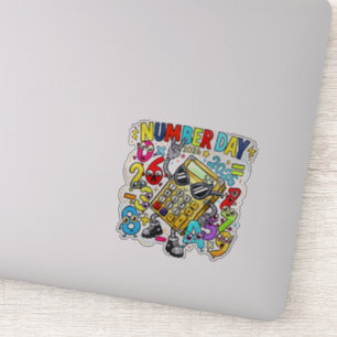 Number Day 2026 Rock Star Maths Sticker for Kids