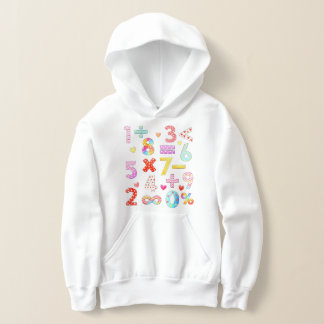 Number Day Colorful Math Symbols Hoodie