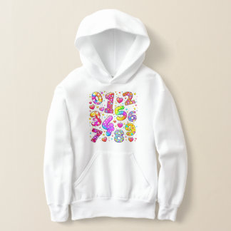 Number Day Cute Colorful Numbers Hoodie