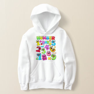 Number Day Funny Cartoon Numbers Hoodie
