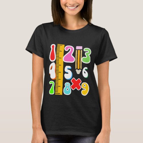 number day kids costume numbers math day calculato T_Shirt