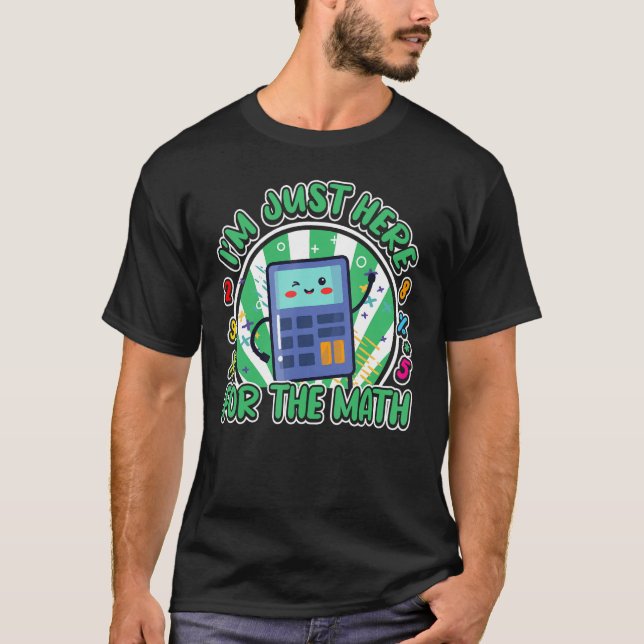 Number Day Math Day Kids Mathematics calculator co T-Shirt (Front)