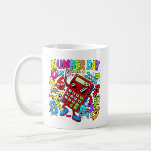 Number Day Maths Mug   Colourful Calculator