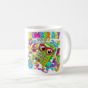Number Day Maths Mug   Colourful Numbers