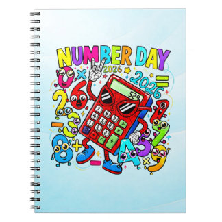 Number Day Maths Notebook | Fun Colourful Numbers