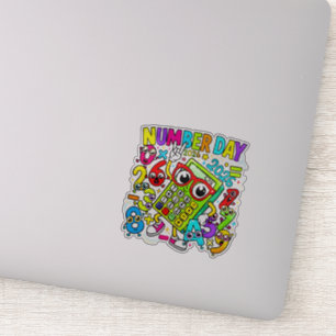 Number Day Maths Sticker for Kids UK School