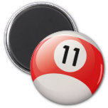 Number Eleven Billiards Ball Magnet at Zazzle