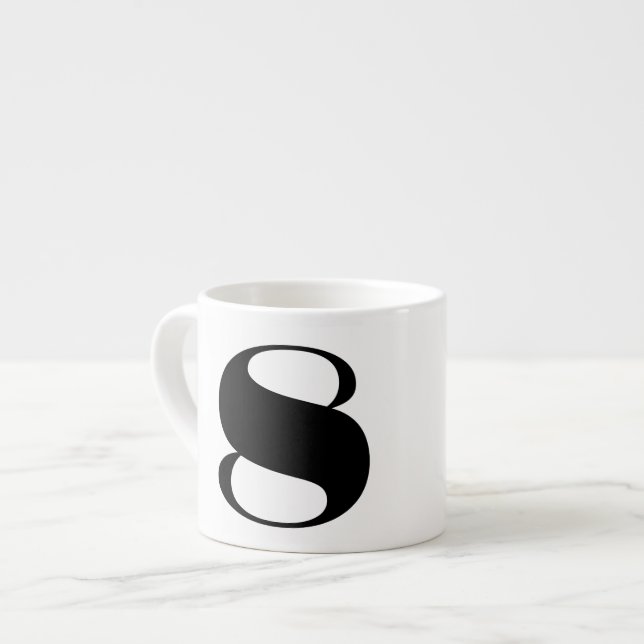 Number Espresso Coffee Mug (Front Left)