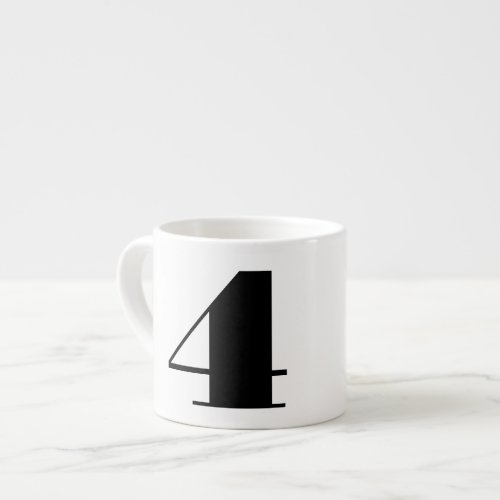 Number Espresso Coffee Mug