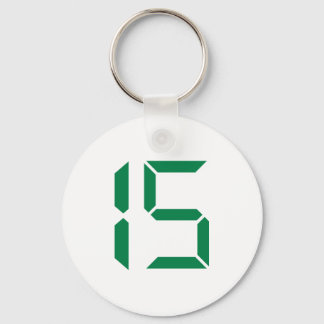 Number - Fifteen - 15 Keychain