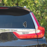 Number Four 4 Sport Font Sticker Number Four 4 Sport Font Sticker