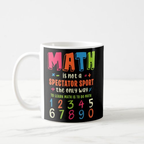Number Learning calculator costume matc day Math O Coffee Mug