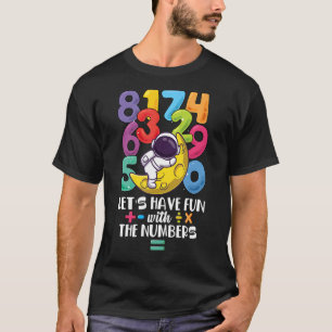Number Learning calculator costume matc day Math O T-Shirt
