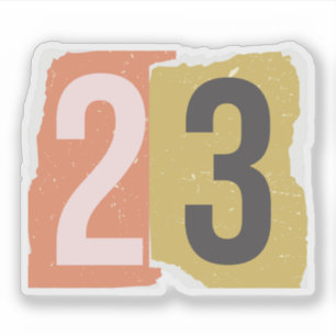Number Magazine Ransom 23 Sticker