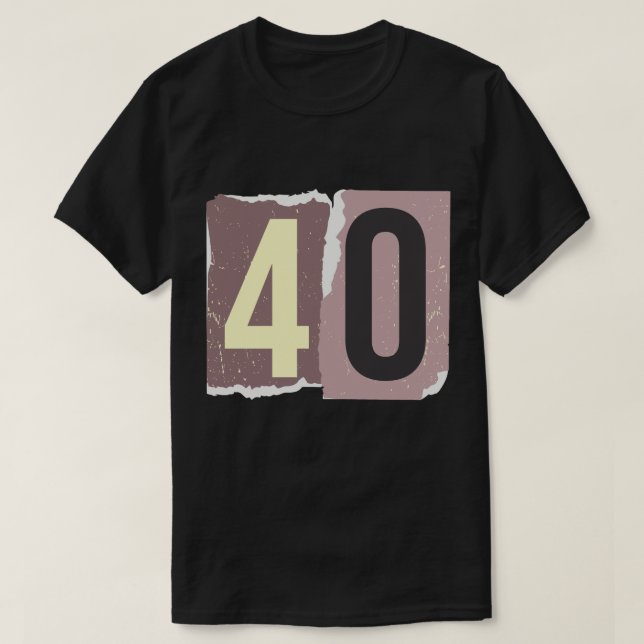 Number Magazine Ransom 40 T-Shirt (Design Front)