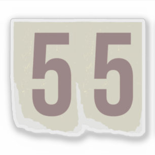 Number Magazine Ransom 55 Sticker