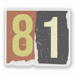Number Magazine Ransom 81 Sticker