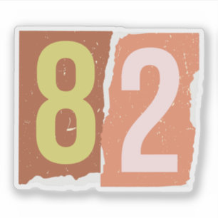 Number Magazine Ransom 82 Sticker
