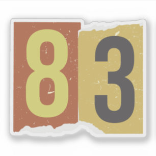 Number Magazine Ransom 83 Sticker