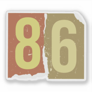 Number Magazine Ransom 86 Sticker