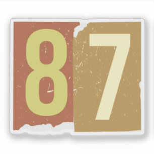 Number Magazine Ransom 87 Sticker