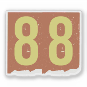 Number Magazine Ransom 88 Sticker