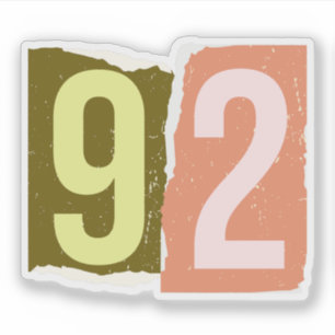 Number Magazine Ransom 92 Sticker