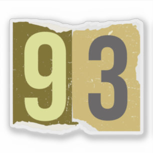 Number Magazine Ransom 93 Sticker