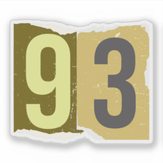 Number Magazine Ransom 93 Sticker