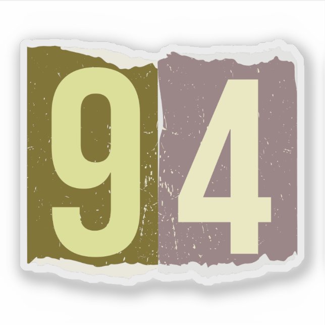 Number Magazine Ransom 94 Sticker (Front)