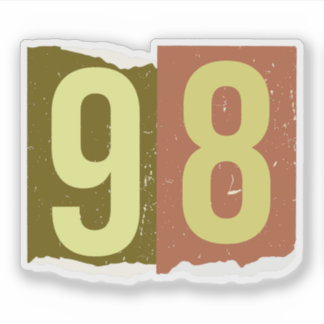 Number Magazine Ransom 98 Sticker