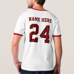 NUMBER NAME TYPOGRAPHY CUSTOM PERSONALIZE  T-Shirt
