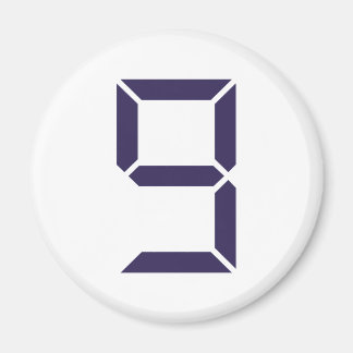 Number - Nine - 9 Magnet
