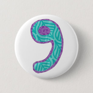 Number Nine Button
