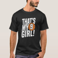 Number Nine That's My Girl  9 Basketball Mom Dad F