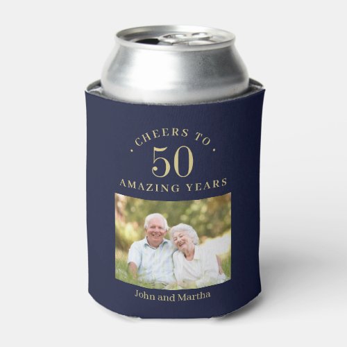 Number of Years Editable Color Party Favors Can Cooler