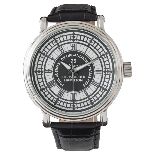 Number of Years Long Service Business or Company Watch (Front)