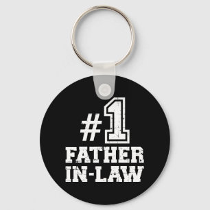 Number one 1 father-in-law keychain