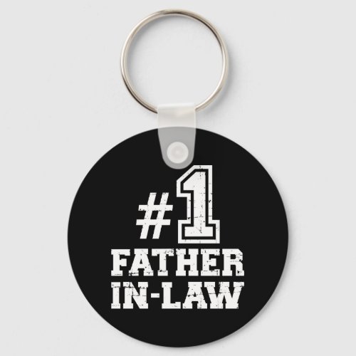 Number one 1 father_in_law keychain